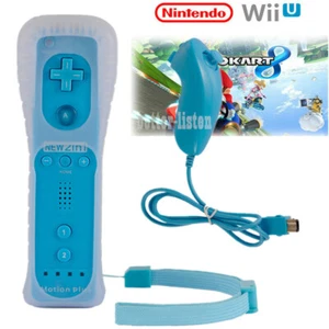 Motion Plus Wii Remote Controller Nunchuck for Nintendo Wii Wii U Console Games - Picture 1 of 12