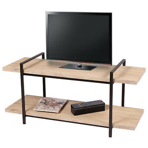 Wooden TV Cabinet 120cm Flat Pack Furniture Media Shelf Storage Space Stand Unit