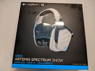 Logitech G933 White Over the Ear Artemis Spectrum Gaming Headset-as parts - Image 1 of 4