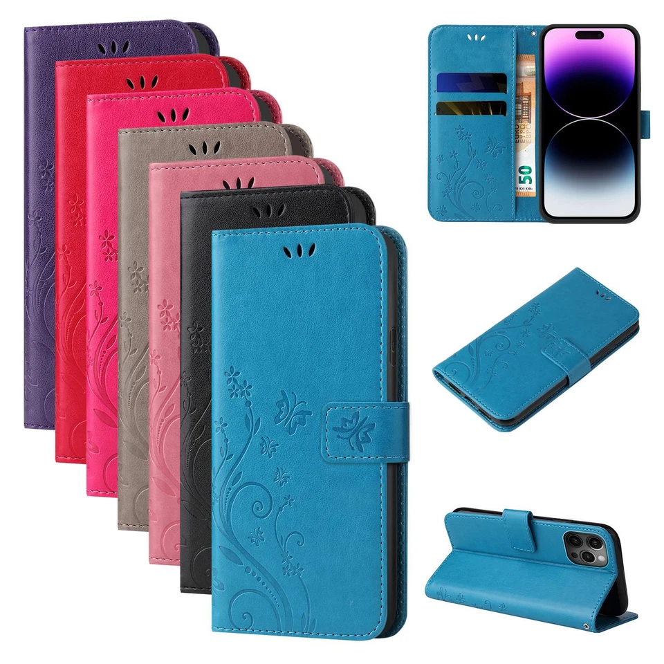 Custodia cellulare per iPhone 17 Air 17 16e 16 15 14 13 12 11 Plus Pro Max custodia fiori - Immagine 1 di 3