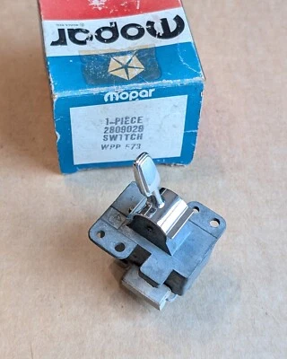 Interruptor limpiaparabrisas Mopar NOS 2 velocidades Dodge Polara Monaco 1967 Plymouth Fury Foto 1 de 2