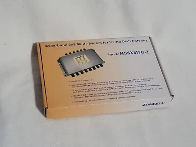 New Zinwell Wide-Band 6x8 Multi-Switch  For Ka/Ku Dish Antenna MS6x8WB-Z - Image 1 of 4