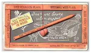 EAGLE Pencil Co. School SLATE PENCILS in WOOD NEW YORK CITY - Picture 1 of 2