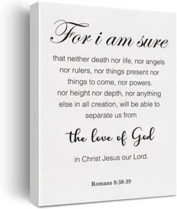 Bible Verse Wall Art Decor Scripture Canvas Wall Art Christian Wall Art - Picture 1 of 4