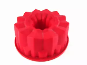 Stampo per torte da forno in silicone forma geometrica rosso - Foto 1 di 7