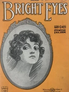 Bright Eyes 1920 Vintage Piano Sheet Music Song Book - Picture 1 of 5