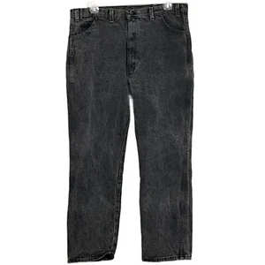 Jeans DAKOTA by Five Brothers Para Hombre Vintage Negro Lavado Ácido Talla W42 X L32 - Imagen 1 de 5