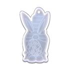 Easter Gnome Rabbit Keychain Epoxy Resin Mold Keyring Pendant Silicone