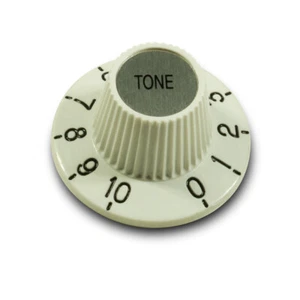 Kluson® "Witch Hat" USA Tone Knob - White $1 NOS AUCTION - Picture 1 of 1