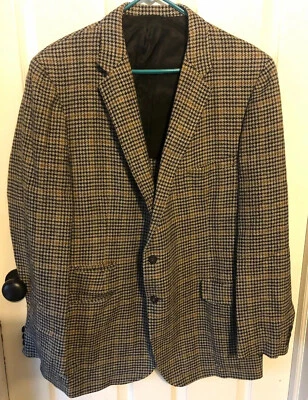 Abrigo deportivo vintage de lana 44L multicolor NEIMAN MARCUS Glyndebourne para hombre Foto 1 de 4