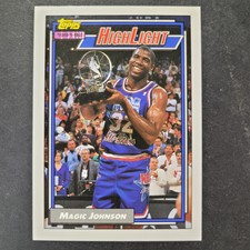 1992-93 Topps Highlight All-Star MVP #2 Magic Johnson Michigan State NBA HOF