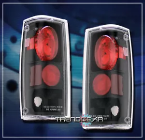 1982-1993 CHEVY S10 BLAZER GMC SONOMA ALTEZZA TAIL LIGHTS BLACK 86 87 88 SLS SLE - Picture 1 of 1