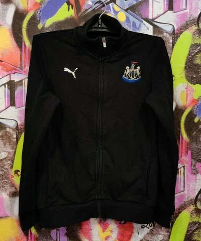Newcastle United FC Football Soccer Longsleeve Jacket Jersey Puma Mens size XS/S Cover