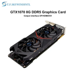 Computer GTX 1070 8GB Graphic Card 8GB GDDR5 DUAL / FREE SHIPPING - Picture 1 of 17