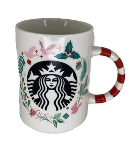 Starbucks CHRISTMAS Sirene Kaffeebecher Tasse 12 oz Zuckerstange Griff - Bild 1 von 11