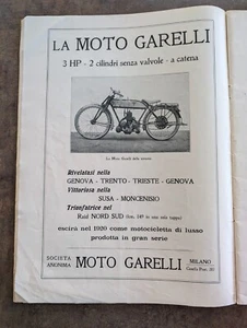 clipping Adversiting La Moto Garelli 1920 Pubblicità da rivista 40 x 29,5 cm - Imagen 1 de 1