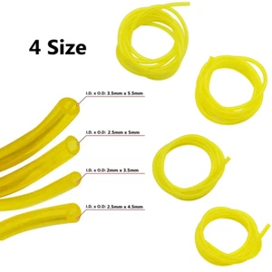 4Pcs Petrol Strimmer Fuel Line Pipe Hose Mowers Trimmer Chainsaw 2mm/2.5mm/3mm - Picture 1 of 6