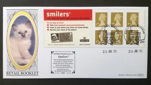 GB Benham 2005 6x1st Smilers Advert Retail Booklet 2 on First Day Cover, Windsor - Picture 1 of 2