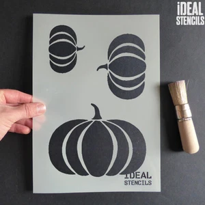 Halloween Calabaza Decoración Plantillas Manualidades Pintura Reusable Ventana - Imagen 1 de 6