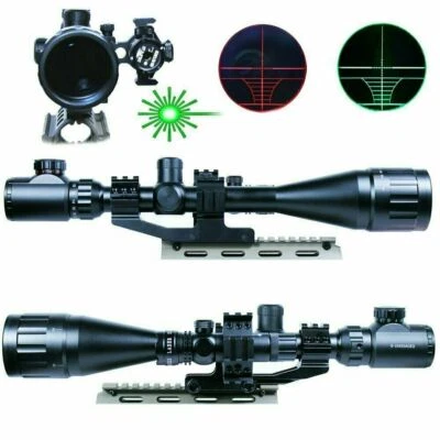 Mira para rifle de caza 6-24X50 AOEG RETÍCULA ILUMINADA DOBLE CON MIRA LÁSER VERDE Foto 1 de 4
