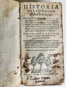 1590 HISTORY of WORLD'S RELIGIONS antique 16th CENTURY VELLUM BOUND - Picture 1 of 9