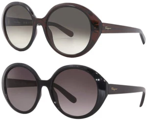 Gafas de sol redondas de gran tamaño Ferragamo para mujer con lente degradada - SF1067S - Italia - Imagen 1 de 6