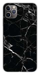 Coque en silicone imprimée compatible Apple iPhone 11 Pro Max Marbre Noir - Bild 1 von 3