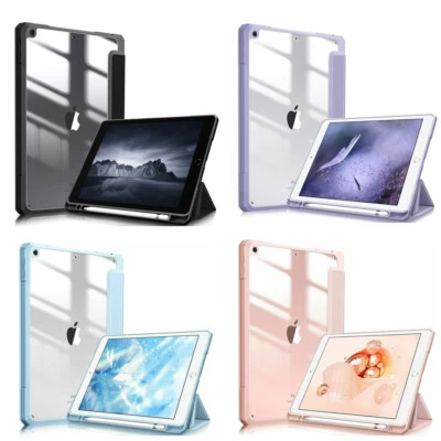 для iPad 9,7 «5 6-го поколения воздуха 1 2 Pro тройной Smart кожаный чехол со слотом для ручки - Изображение 1 из 4