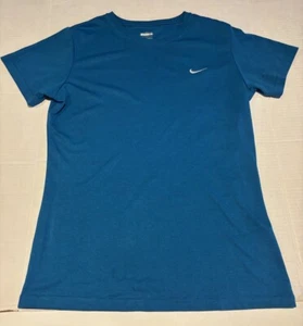 Nike Dri-fit Womens Athletic Top Sz Small Blue Short Sleeve Shirt Pre-owned - Picture 1 of 9
