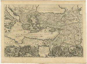 Antique Map of the Eastern Mediterranean - Picture 1 of 1