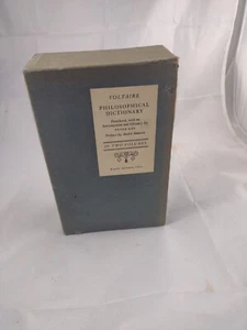 Philosophisches Wörterbuch 2 Bände von Voltaire, Peter Gay Erstausgabe HC - Bild 1 von 9