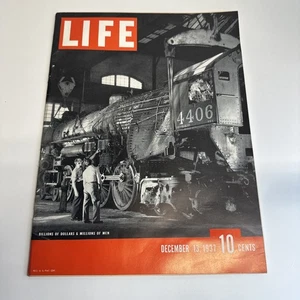 Life Magazine 1937 December 13 Billions of Dollars & Millions Disney Locomotive - Foto 1 di 12