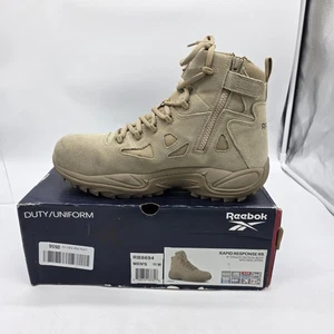 Botas Reebok Rapid Response RB para Hombre Talla 11W Tostadas Tácticas Cremallera Lateral Patrulla Trabajo - Imagen 1 de 12