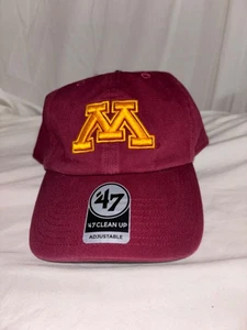 Minnesota Golden Gophers ‘47 Baseball Hat NWT NEW Maroon Gold Football - Picture 1 of 4