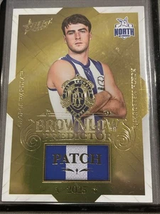 2025 AFL Select Brownlow Patch #BPPG59 GEORGE WARDLAW 113/220 NORTH MELBOURNE - Picture 1 of 3