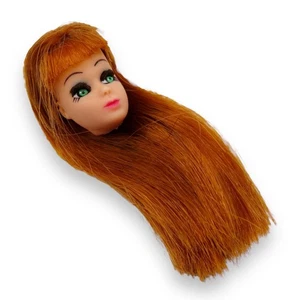 Topper Dawn Glori Head Only K11 1970-73 cabello rojo flequillo ojos verdes Hong Kong - Imagen 1 de 8