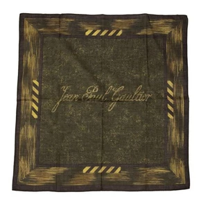 Jean Paul GAULTIER Logo Frame Printed Handkerchief(K-152560) - Picture 1 of 5