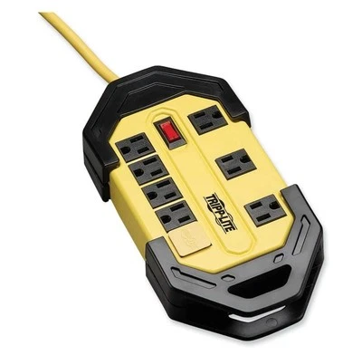 Tripp Lite TLM815NS 8-Outlet Safety Power Strip w/ 15' Cord - Yellow/Black New - Image 1 of 4