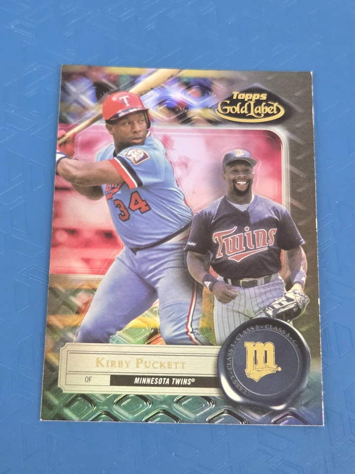 2022 Topps Gold Label Class 3 Black #97 Kirby Puckett Twins BASEBALL Card 2I - Image 1 of 2