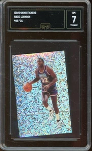 Tarjeta de baloncesto Magic Johnson 1992 Panini pegatinas lámina calificada casi nueva 7 #95 - Imagen 1 de 2
