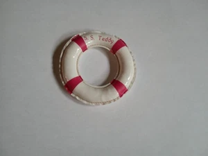 Miniatur lebensrettender Donut Rettungsring Rettungsboot Matrose SS Teddybär Puppenhaus - Bild 1 von 17