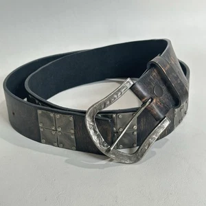 Bill Adler, metal studded belt Wide 1.75” M/L Leather - Picture 1 of 7