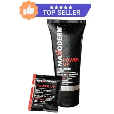 Maxoderm Power Up Men’s Enhancement Cream 2oz – Arousal & Sensitivity Booster - Image 1 of 4
