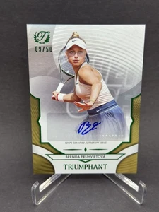 Brenda Fruhvirtova Auto #/50 Gold 2025 Topps Triumphant Tennis - Picture 1 of 2