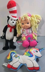 Lot of 3 Plush Stuffed Toys – Mixed Sizes – Soft Collectible Figures - Picture 1 of 4