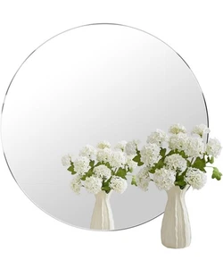 20'' Glass Round Mirror for Wall Decor, Wall Mounted Circle 19.7"L x 19.7"W - Picture 1 of 2