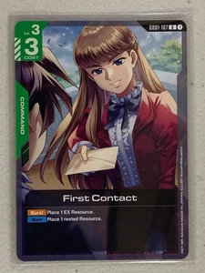 First Contact - GD01-107 U - Gundam Card Game GD01 Newtype Rising - Picture 1 of 1
