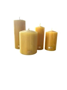 4er Set 100% reine Bienenwachs Kerzen/verschiedene Größen Imker aus Deutschland - Bild 1 von 7