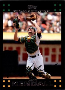 2007 Topps Oakland Athletics Baseball Card #548 Jason Kendall