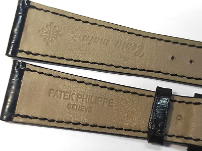 PATEK PHILIPPE HERREN KROKO LEDER ARMBAND 21 x 16 mm FÜR DORNSCHLIESSE - Bild 1 von 4